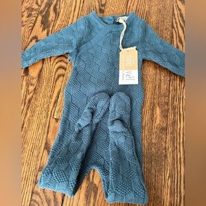 Noo Vel By Maniere Knit One Piece Footie 3 months NWT